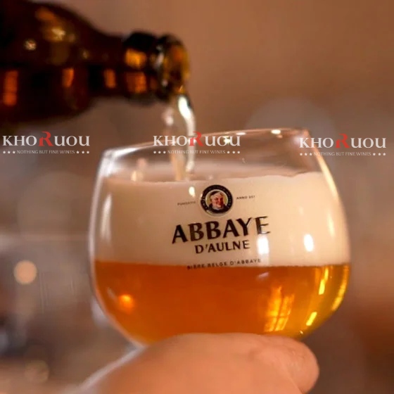 Xách Bia Tết Cao Cấp: 2 chai bia Abbaye 750ml kèm ly chính hãng