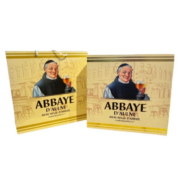 Xách Bia Tết Cao Cấp: 2 chai bia Abbaye 750ml kèm ly chính hãng