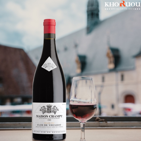 Rượu vang Pháp Maison Champy Clos de Vougeot Grand Cru khoruou