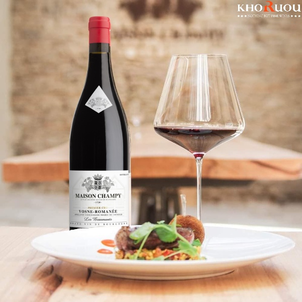Rượu vang Pháp Maison Champy Vosne Romanée Premier Cru "Les Beaumonts" KHORUOU