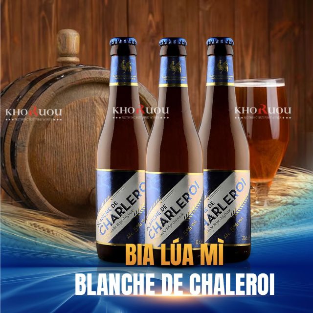 Bia Tết Cao Cấp: Thùng gỗ 12 chai bia Charleroi 330ml