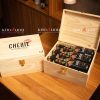 Bia Tết Cao Cấp: Thùng gỗ 6 chai Bia đen Cherie Biere Brune A La Cerise