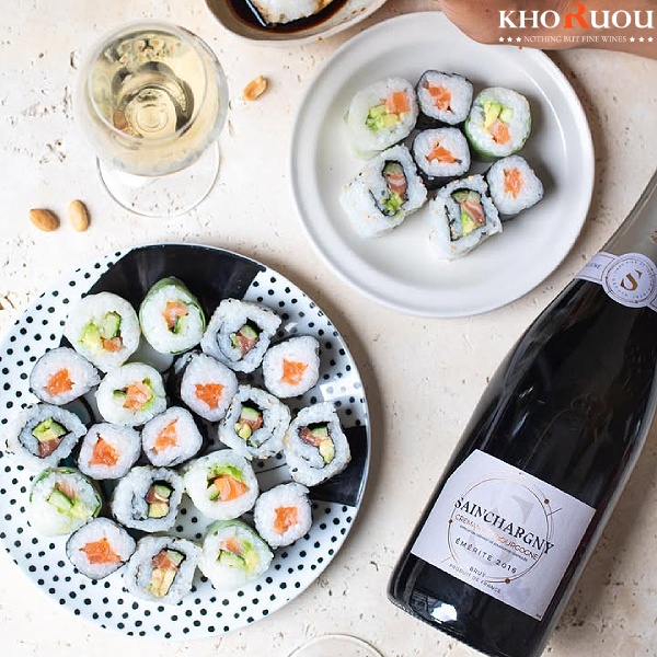 Rượu vang Pháp Sainchargny Émérite Brut Vintage khoruou