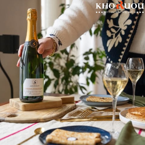 Rượu vang Pháp Sainchargny No.82 Blanc de Noirs khoruou