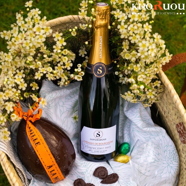 Rượu vang Pháp Sainchargny No.82 Blanc de Noirs khoruou
