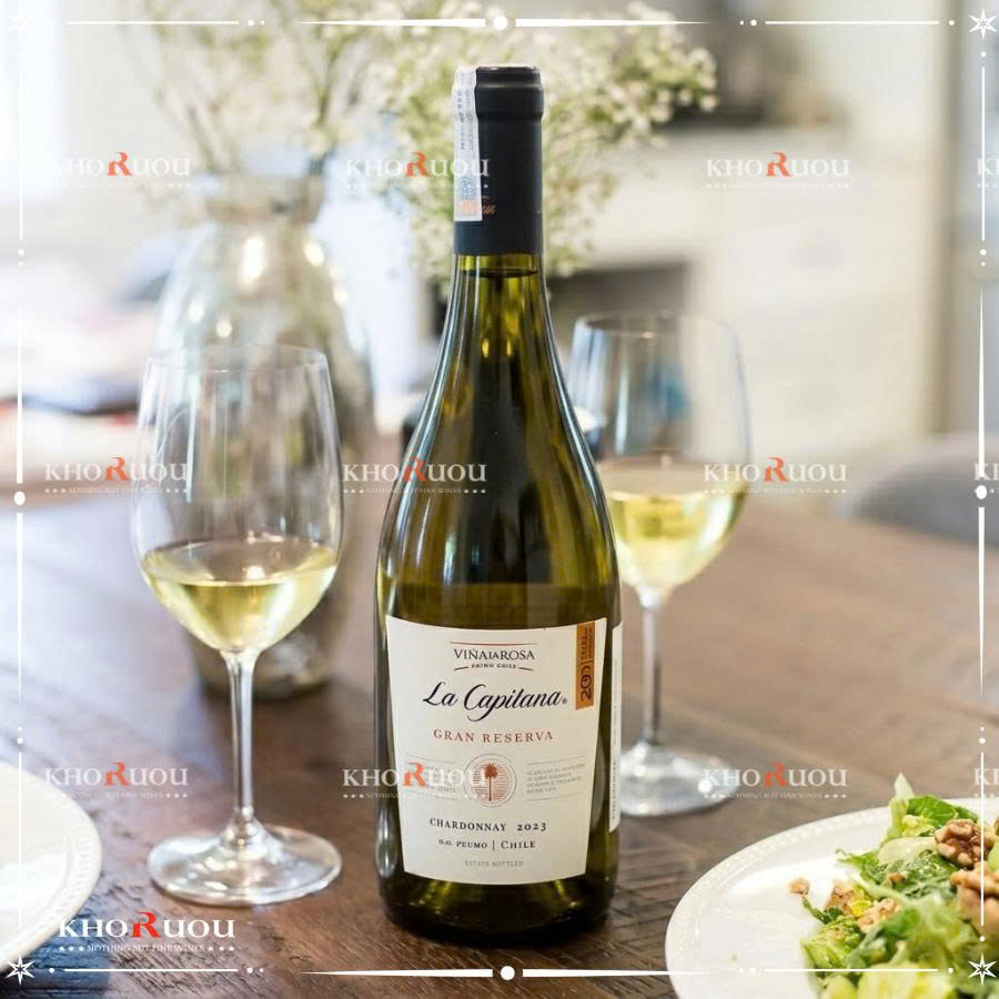 Rượu vang Chile La Capitana Gran Reserva Chardonnay