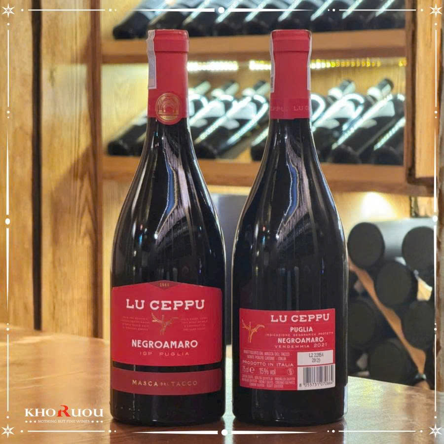 ruou-vang-Y-Masca-del-Tacco-Lu-Ceppu -Negroamaro(1) Rượu vang Ý Masca del Tacco Lu Ceppu Negroamaro